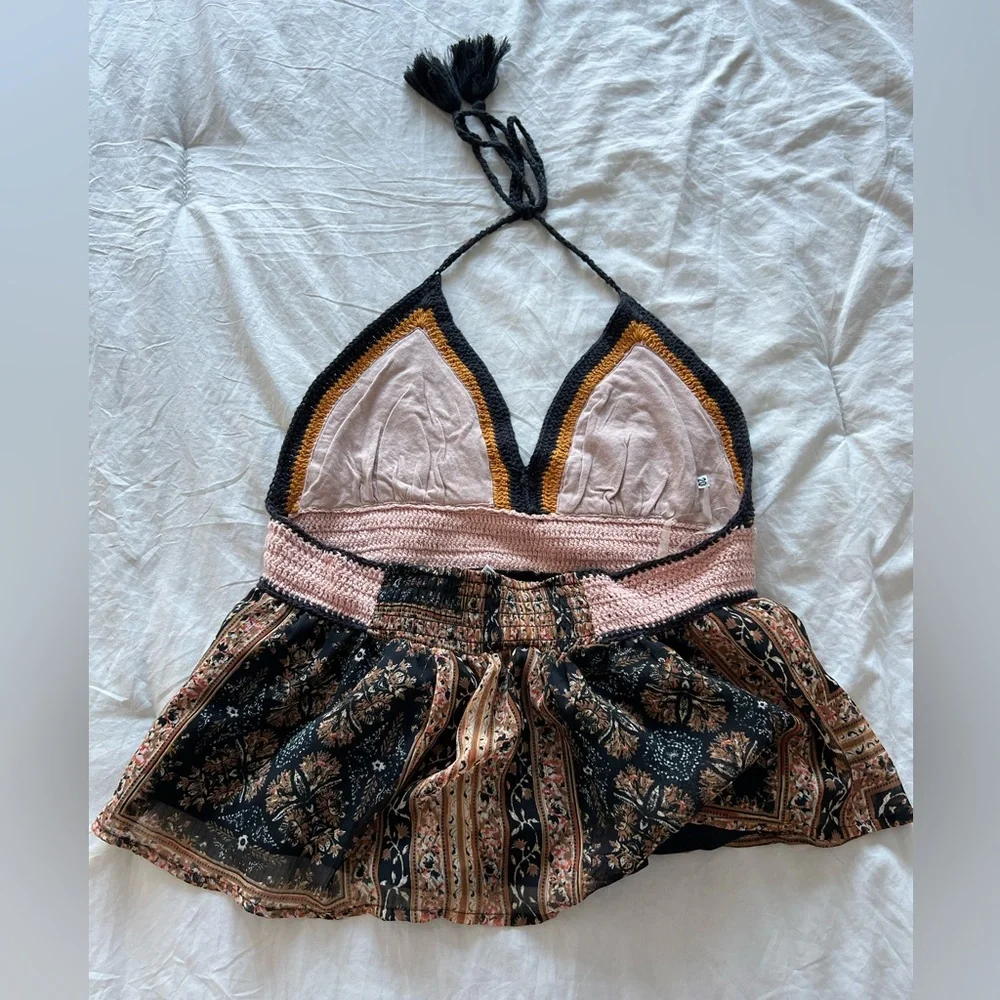 American Eagle Crocheted Halter top - Picture 2 of 2